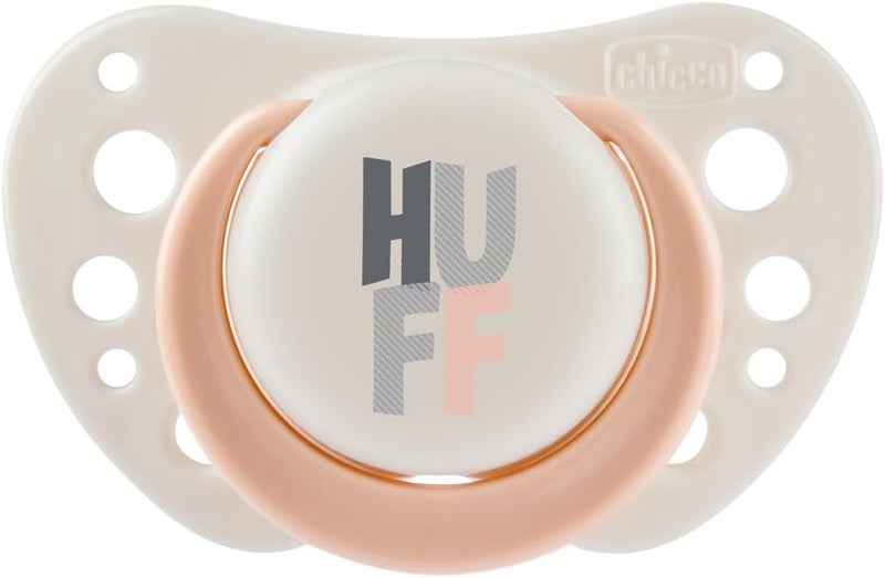 Chicco PhysioForma Air Silicone Soother 2-6m (2 pcs), Pink (Panda-Huff) - Image 2